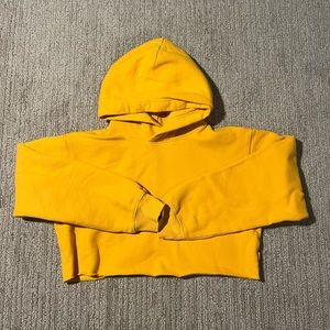 Aritzia TNA cozy fleece perfect cropped hoodie